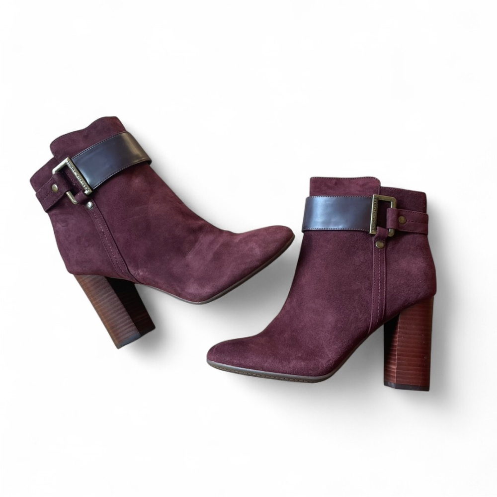 NWOT Tommy Hilfiger Burgundy Ankle Boots